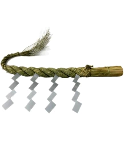 Amazon｜しめ縄 本わら製 神棚用 牛蒡締め 3尺サイズ(約90cm)｜しめ縄